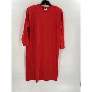 NWT VINTAGE DEADSTOCK Y2K DECOSPORT RED TSHIRT DRESS 50/50 SHOULDER PADS OSFA